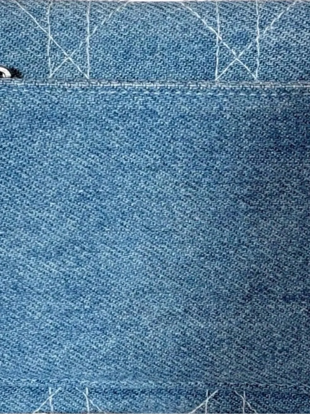 Christian Dior Vintage Blue Denim Wallet | Cannage Stitching | Y2K Rare